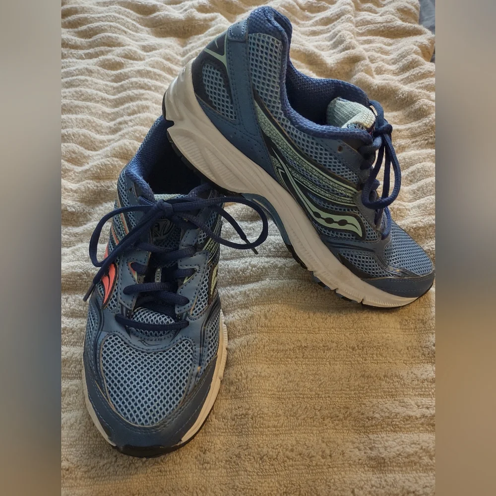 Saucony Cohesion 9 Running Shoes Lace Up Athletic Sneakers Womens Size 8.5 - Picture 1 of 10